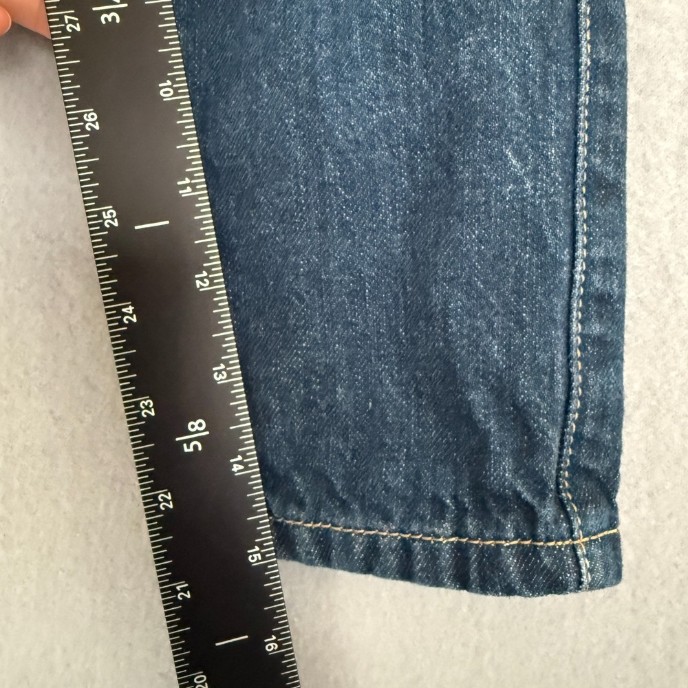Mini Boden Flannel Lined Denim Jeans Boys Size 3T Navy Blue Cotton Pants - Picture 7 of 15